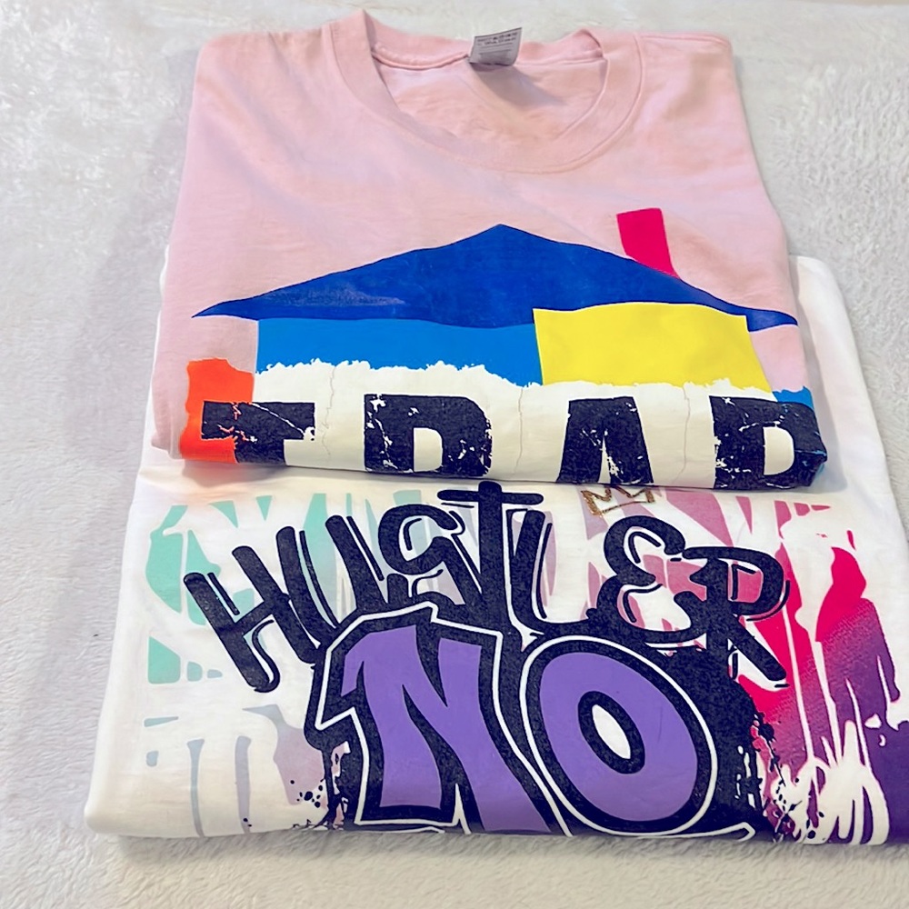Bundle of men 2XL graphic shirts